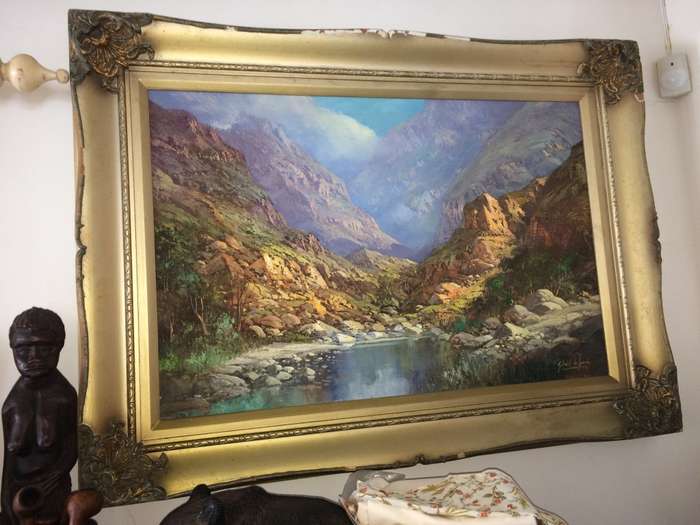 Gabriel De Jongh - Mountain Scene